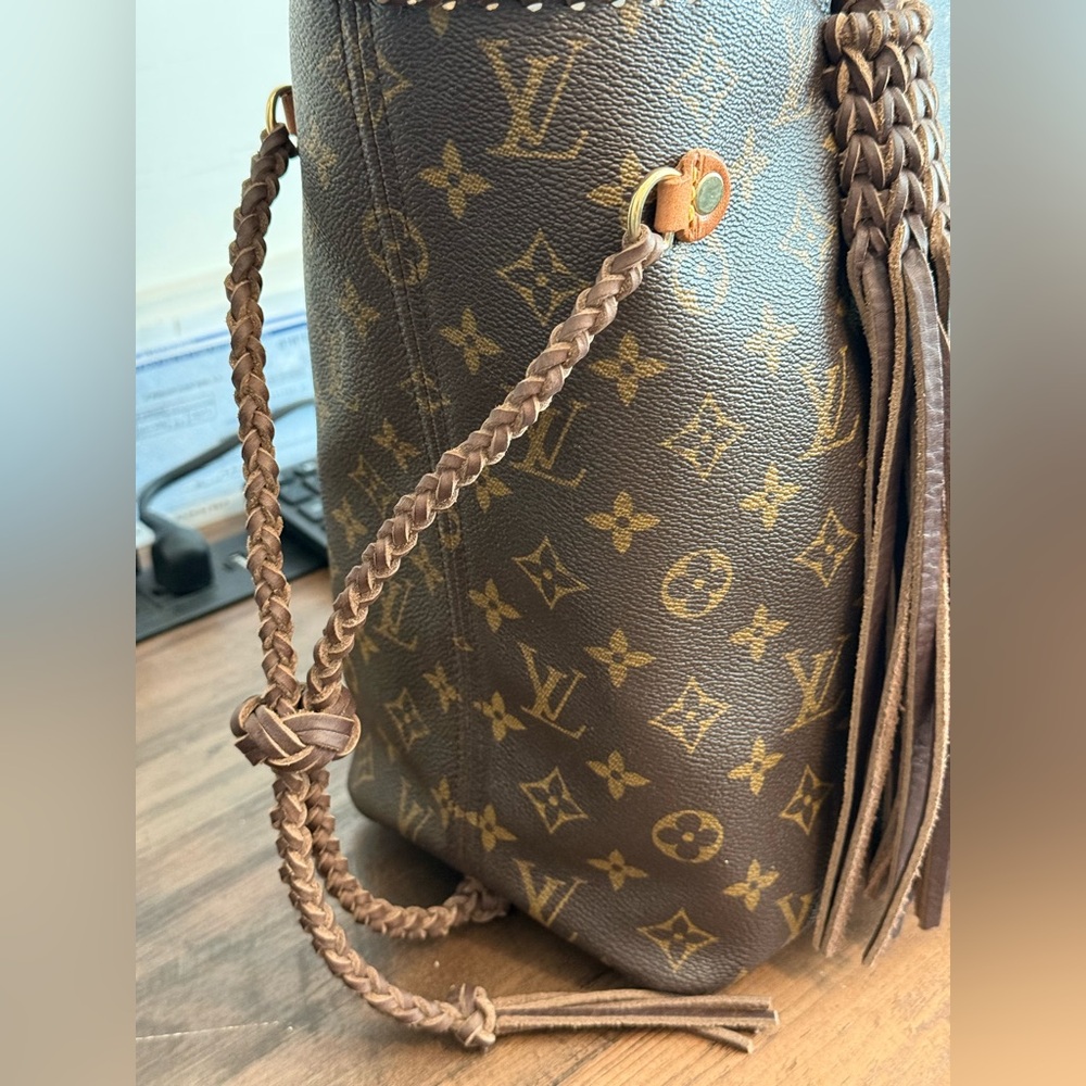 Louis Vuitton Revamp Neverfull MM Handbag/Bag Vintage boho - Picture 3 of 9